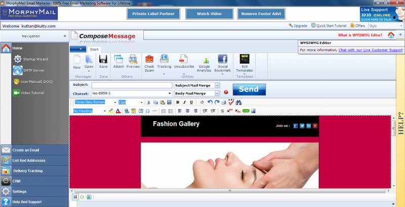 morphymail screenshot